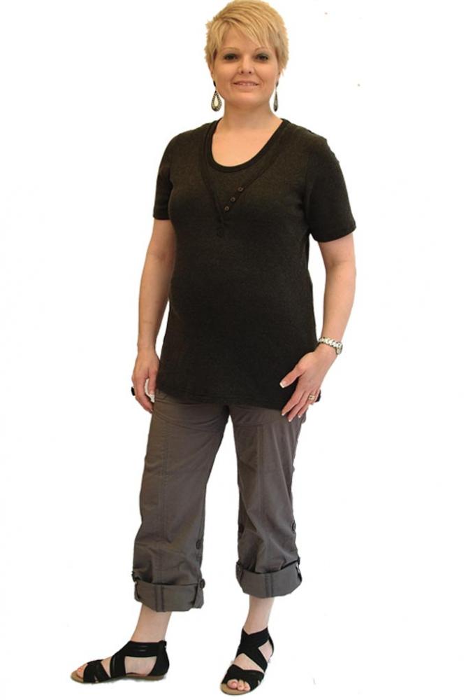 Maternity Plus Size Casual Cargo Pant 