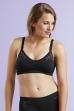 Nursing Bra With Adjustable Drop Cup in Black