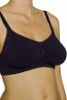 Nursing Bra With Adjustable Drop Cup in Black