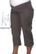 Maternity Plus size 3/4 Cargo Pant In Cement