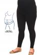 Maternity Plus Size Footless Leggings in Stretch Knit