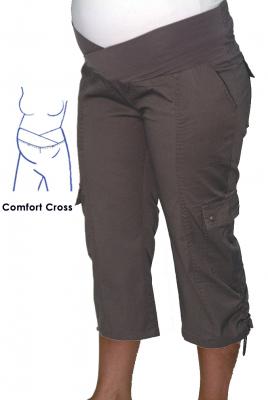 Maternity 3/4 Cargo Pant In Cement