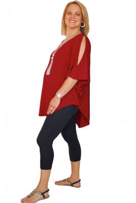 Split Sleeve top and 3/4 Leggings